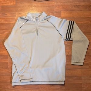 Men’s Adidas Golf Quarter Zip Pullover Medium 3 Stripes